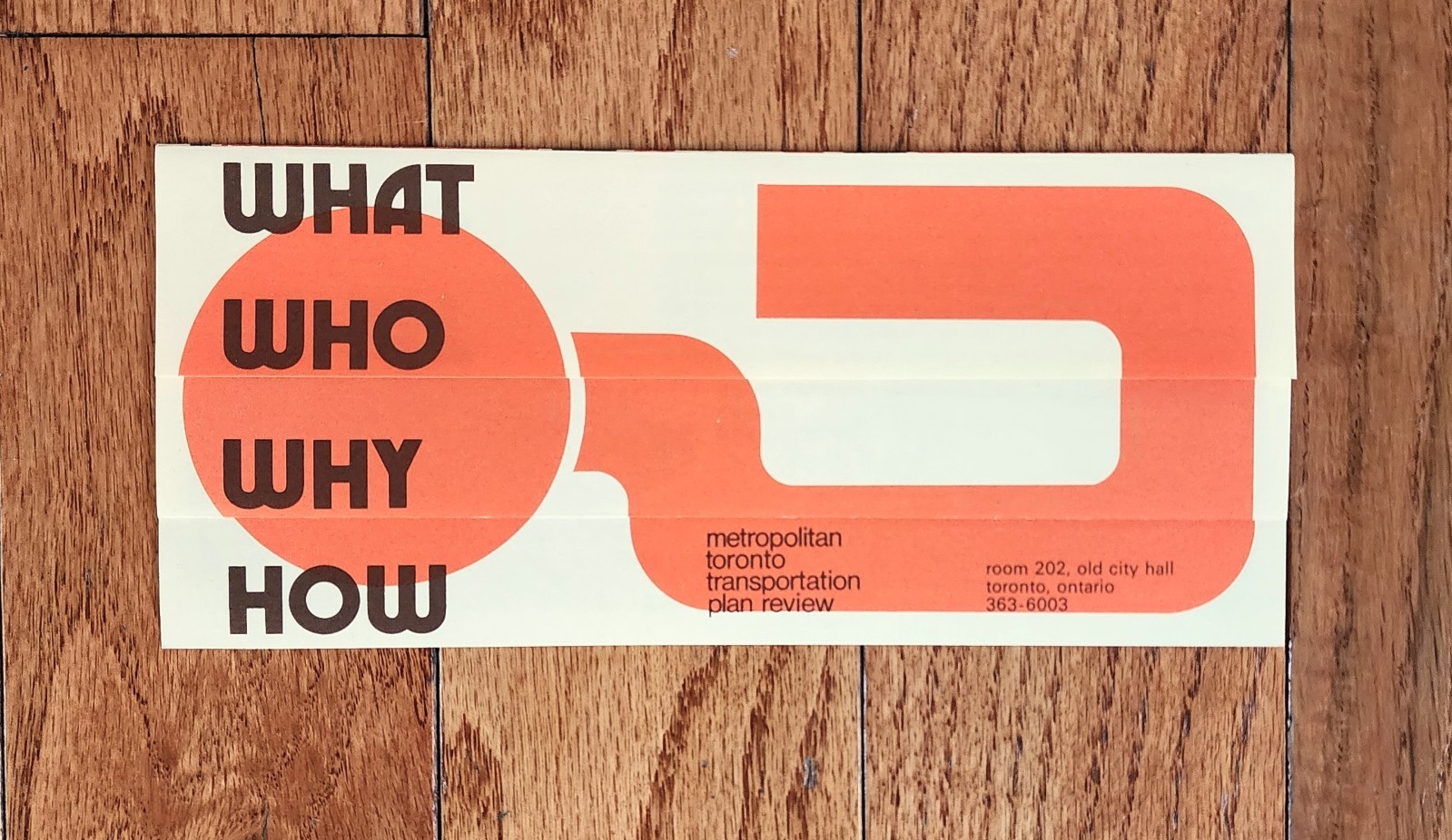 METROPOLITAN TORONTO TRANSPORTATION PLAN REVIEW TTC BROCHURE CANADA