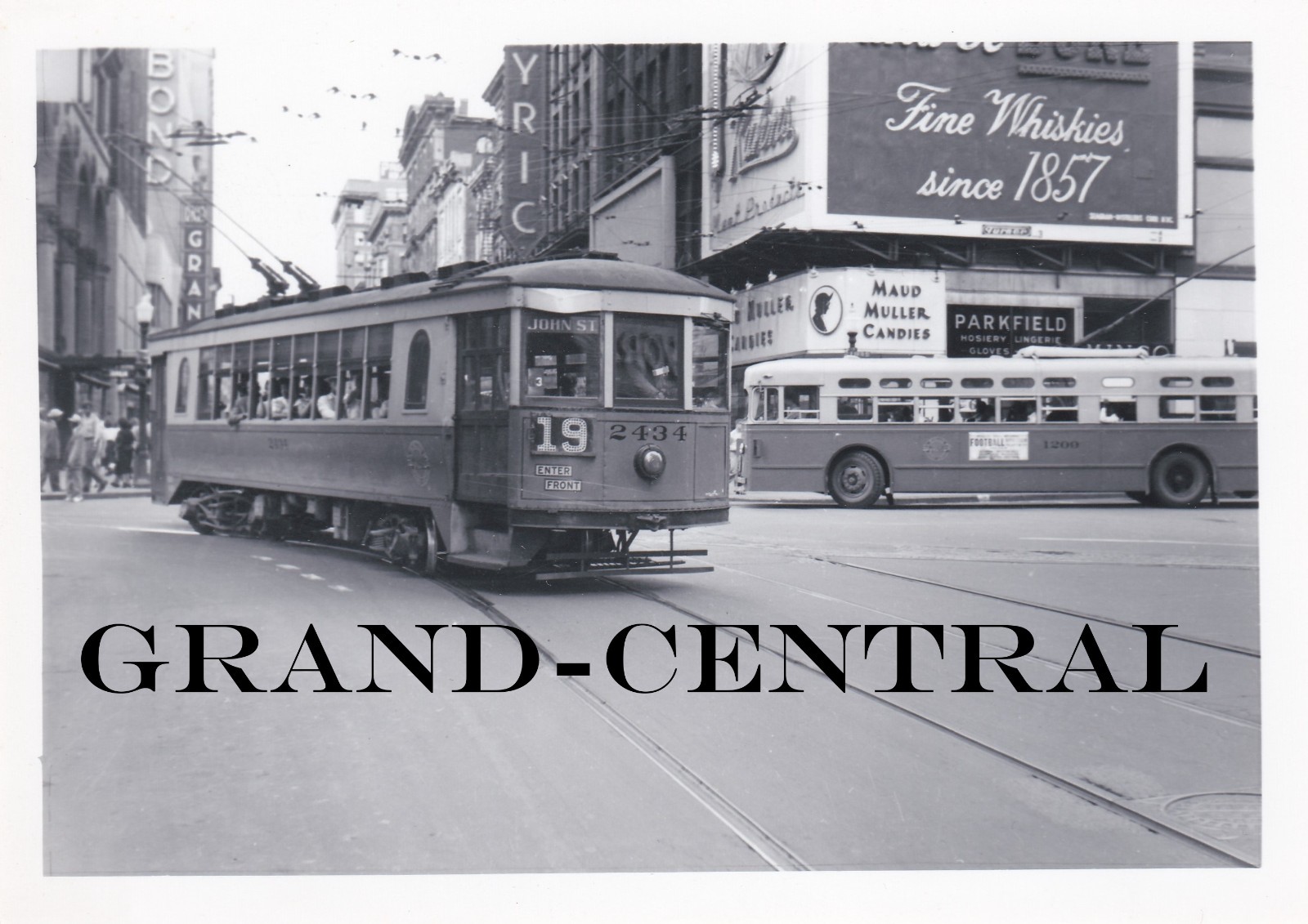 ORIGINAL CSR CINCINNATI STREET RAILWAY TROLLEY BUS PHOTO #2434 OHIO