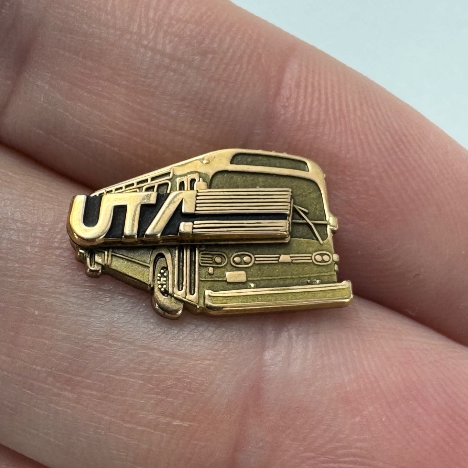 UTA Utah Transit Authority Employee Service Lapel Pin 1/10 10k GF