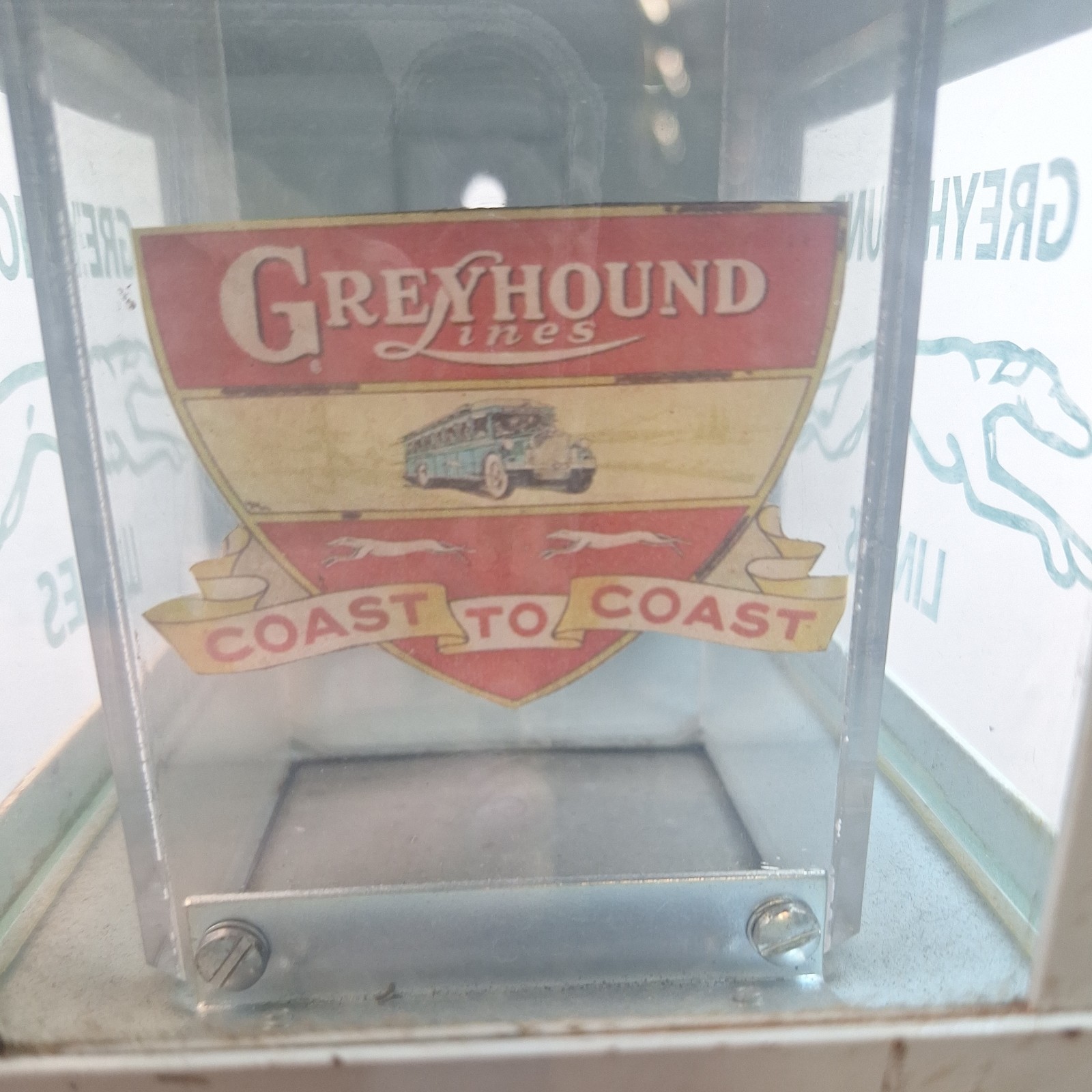 Vintage Greyhound Lines Coast To Coast Euclid Treasury Bus Fare Box With Keys