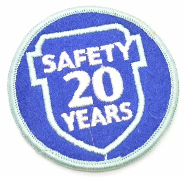 Texas Electric Railway Train Conductor 20 Years Safe Advertising Patch Uniformly