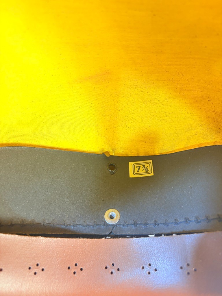 Vintage 1953 Colorado Yellow Cab Co Chauffeur Taxi Driver Hat Stratton 7 3/8