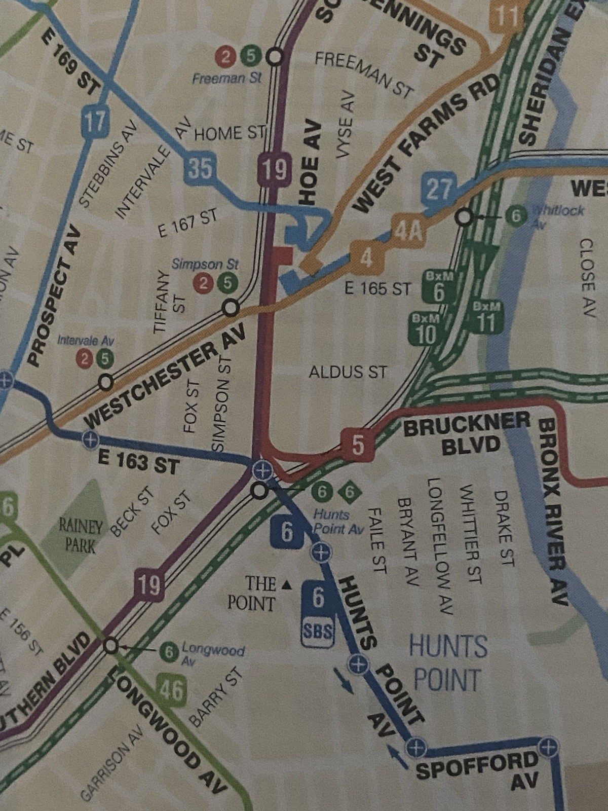September 2017 MTA Bronx Bus Map