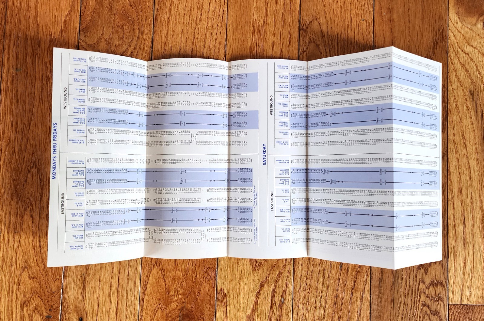 1974 SEPTA BUS TIME TABLE ROUTE 40 PHILADELPHIA PA