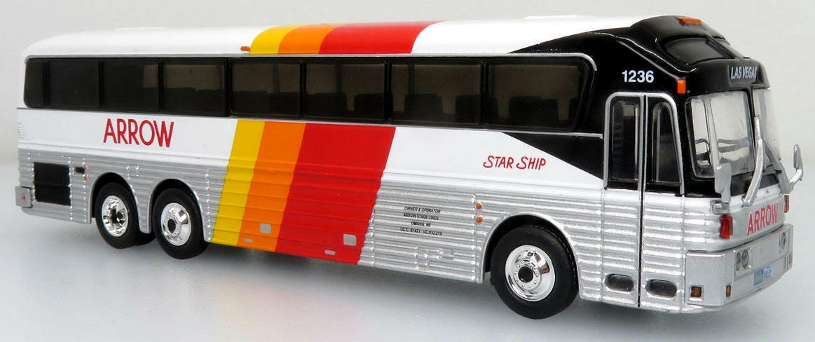 Eagle 10 Diecast Coach Bus Arrow Bus Lines 1/87 Scale New in Box