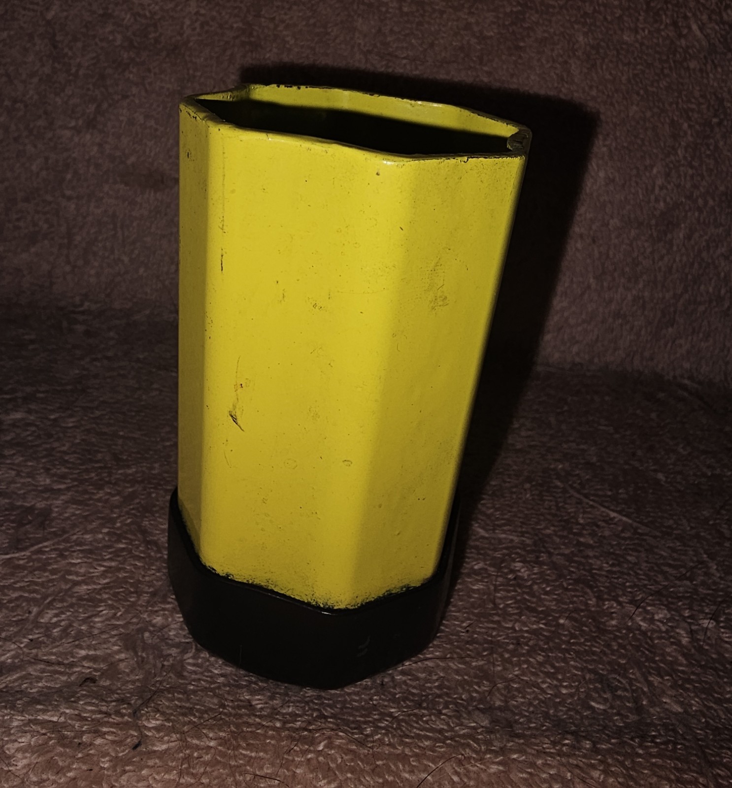 Transit Sign Pole Pencil Holder. Actual Sign Pole Cut Down. Bus Stop Metal.