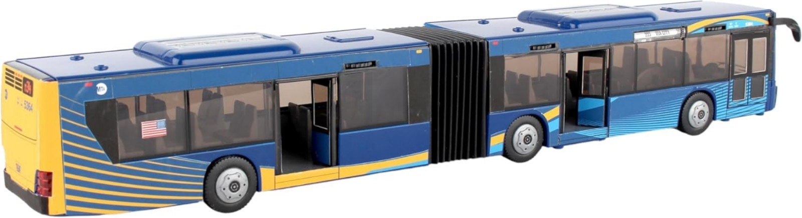 Durable 16-Inch Articulated MTA NYC Bus Toy – Engaging Play for Kids!