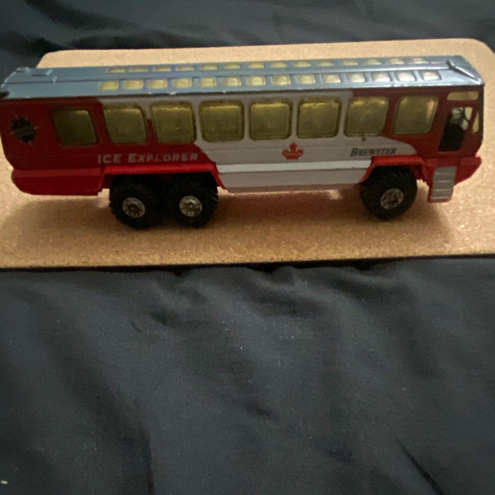 ICE Explorer Diecast Bus Collectible Model Toy Vehicle Red White Gray