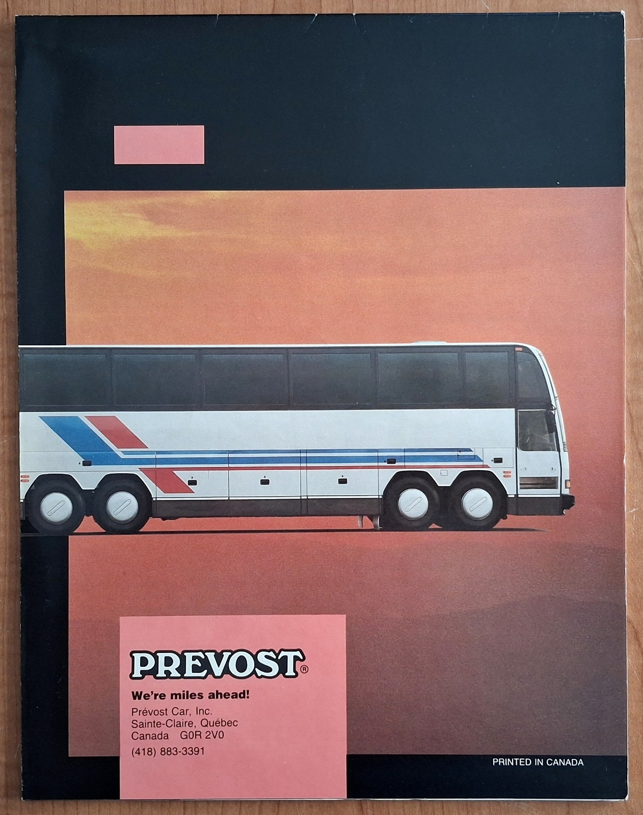 PREVOST * 1985 H5-60 Articulated Motorcoach * Original Brochure * FREE SHIPPING