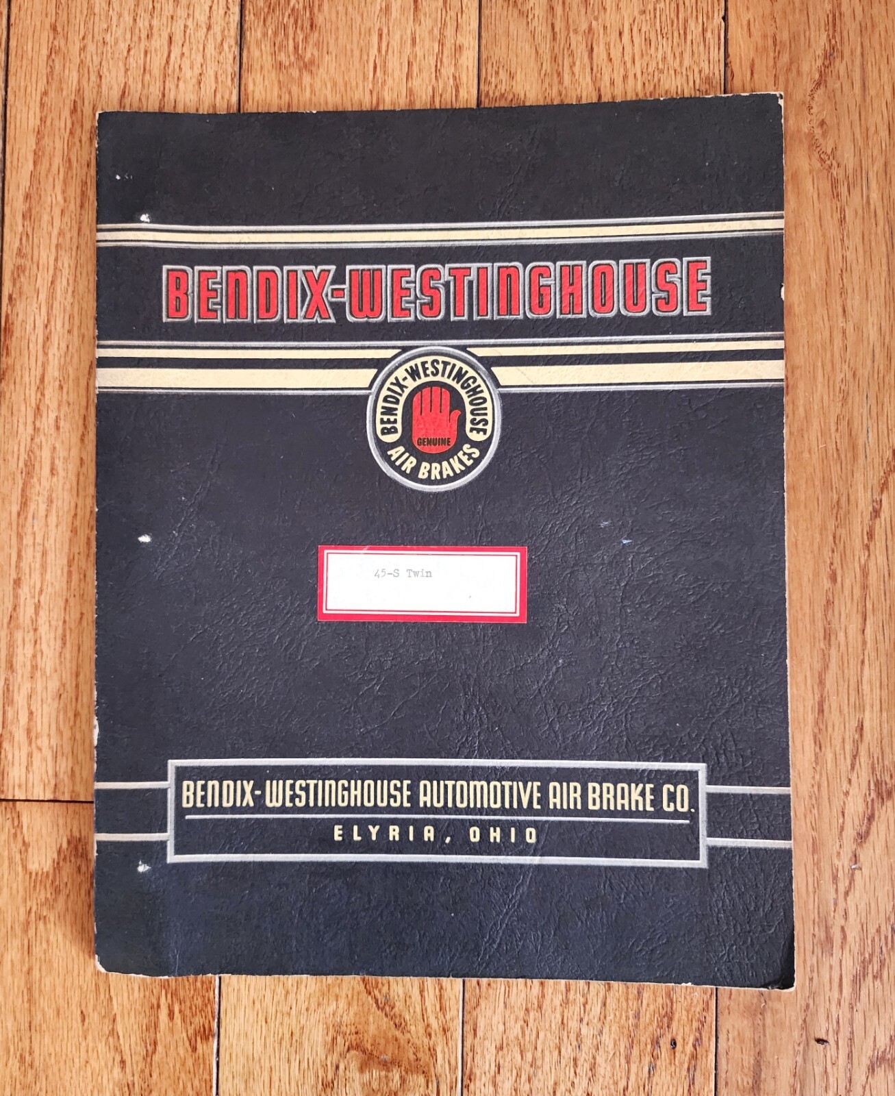 1955 BENDIX WESTINGHOUSE AUTOMOTIVE AIR BRAKE MANUAL 45-S TWIN COACH BUS ACTC NJ