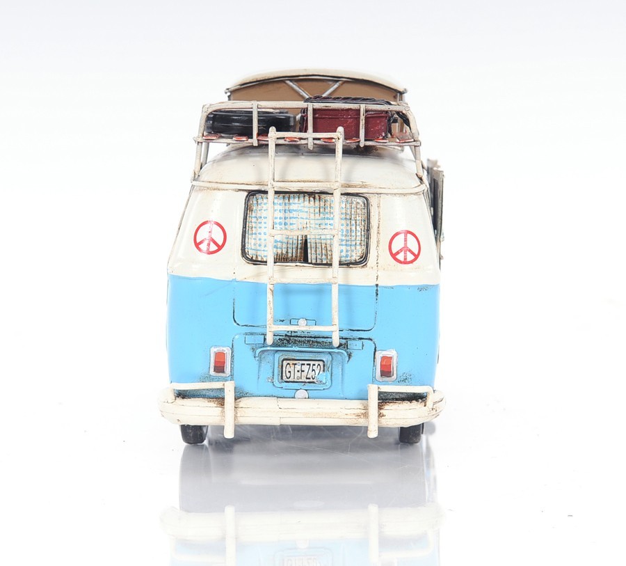 Volkswagen Camp Bus Model Metal Handmade Fully Assembled Home office Decor Gift