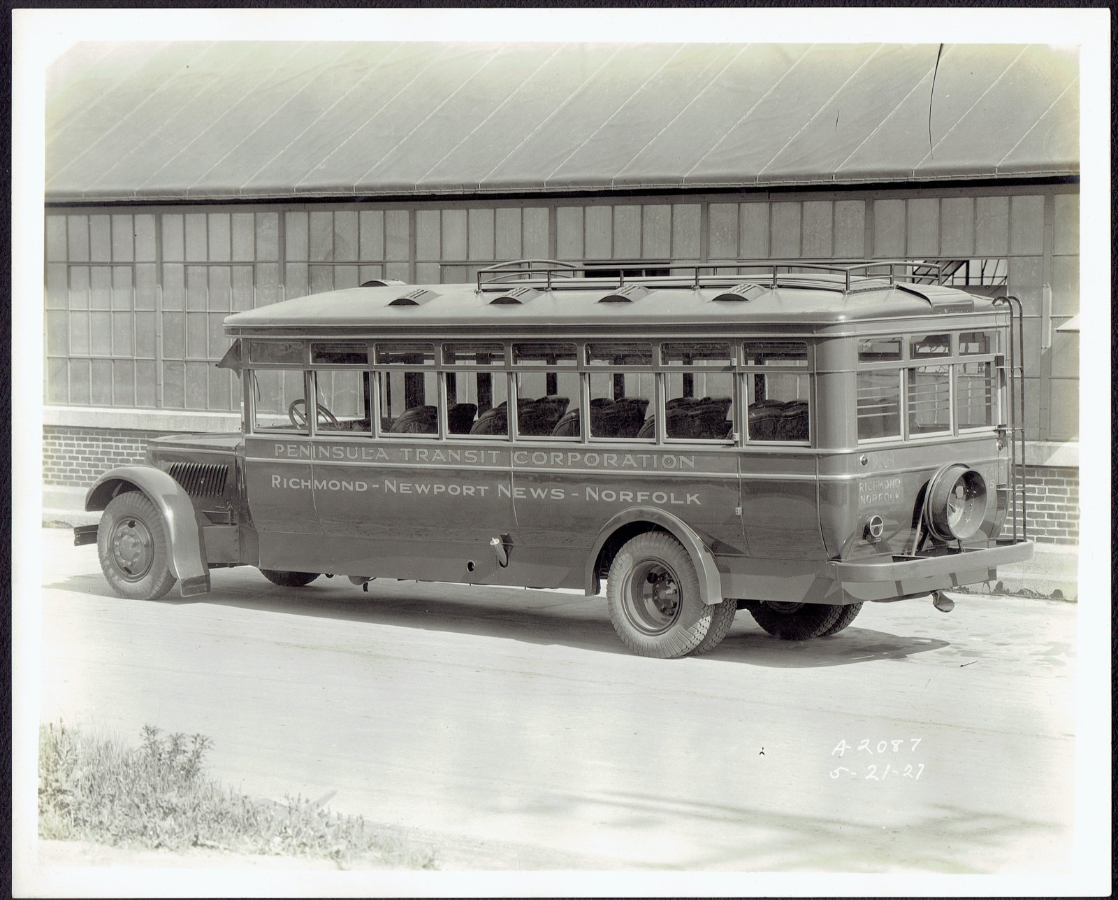 (3) 1928 8x10s Mack AL Bus PENINSULA TRANSIT CORP Richmond Newport News Norfolk