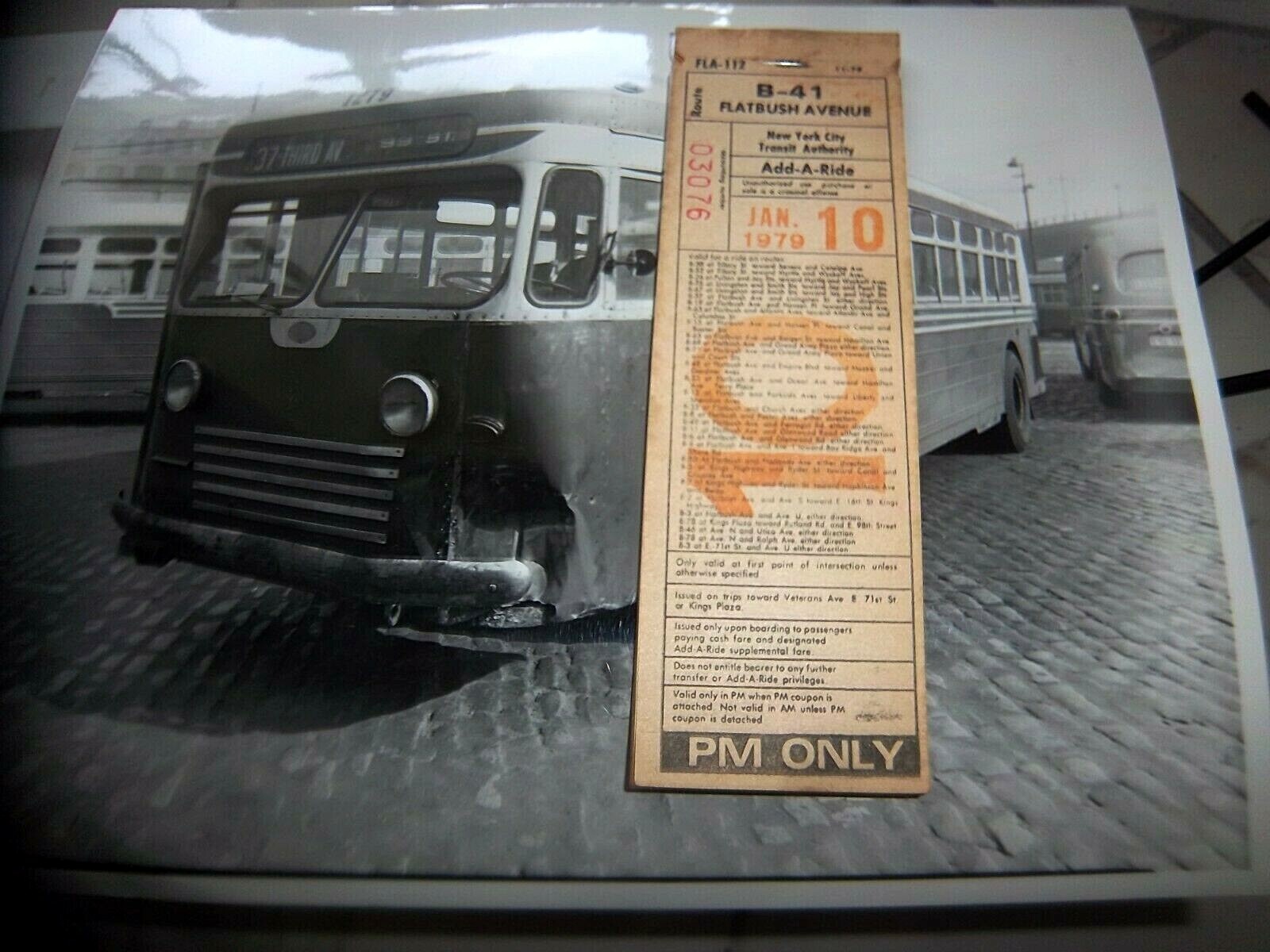 25 COMPLETE UNUSED TRANSFERS NOS NY NYC BUS FLATBUSH KINGS PLAZA BROOKLYN 1979