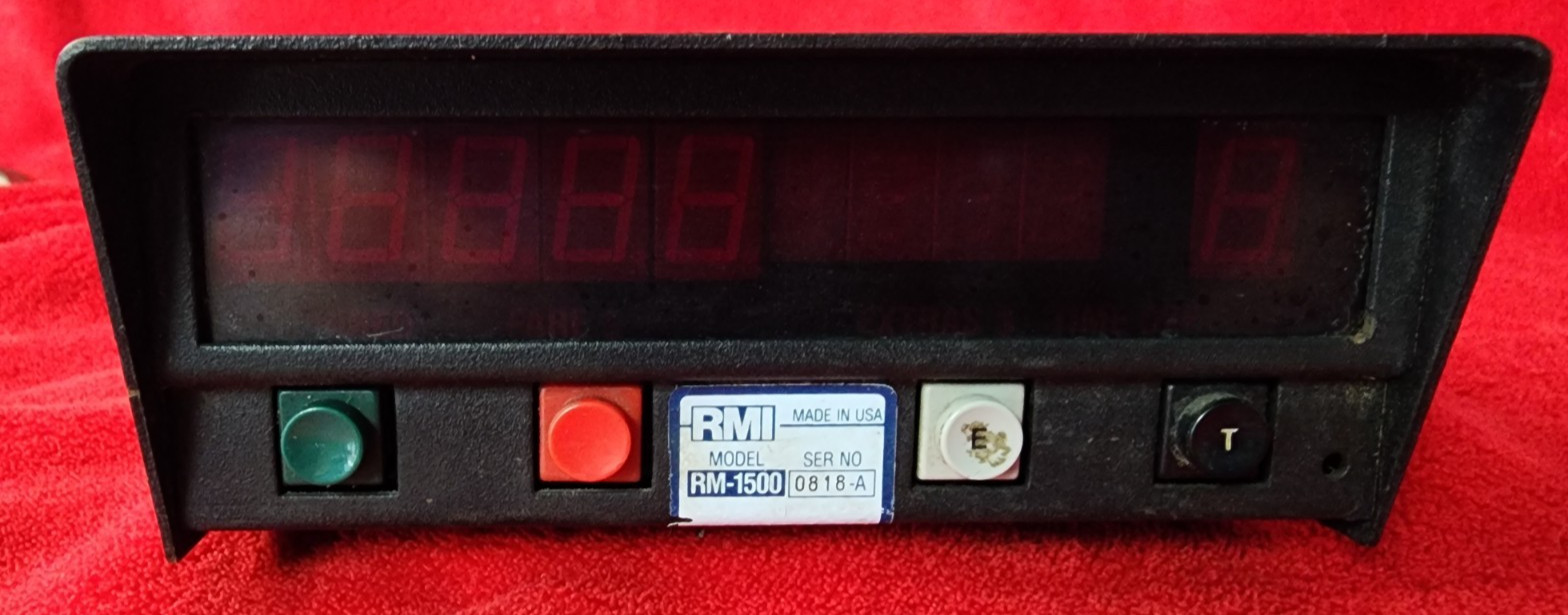 Vintage RMI Taxi Meter RM-1500 La Mirada California USA Black Metal UNTESTED 2