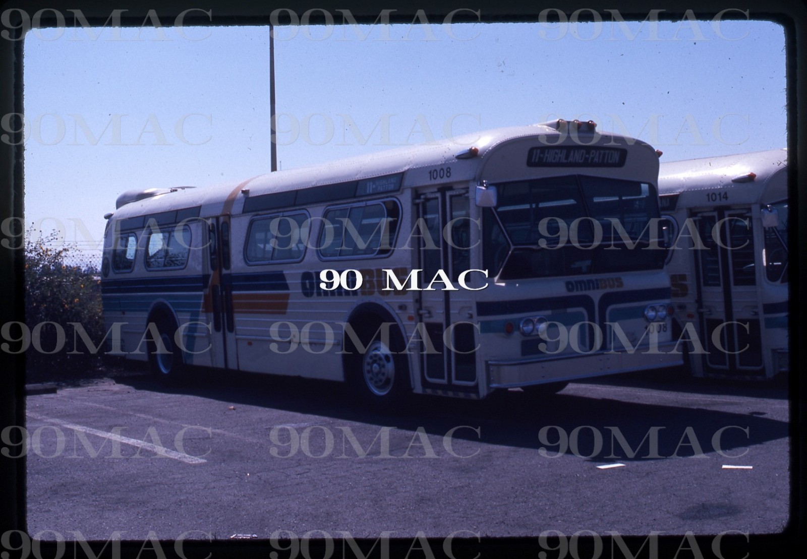 OMNITRANS. FLXIBLE BUS #1008. San Bernardino (CA). Original Slide 1975.