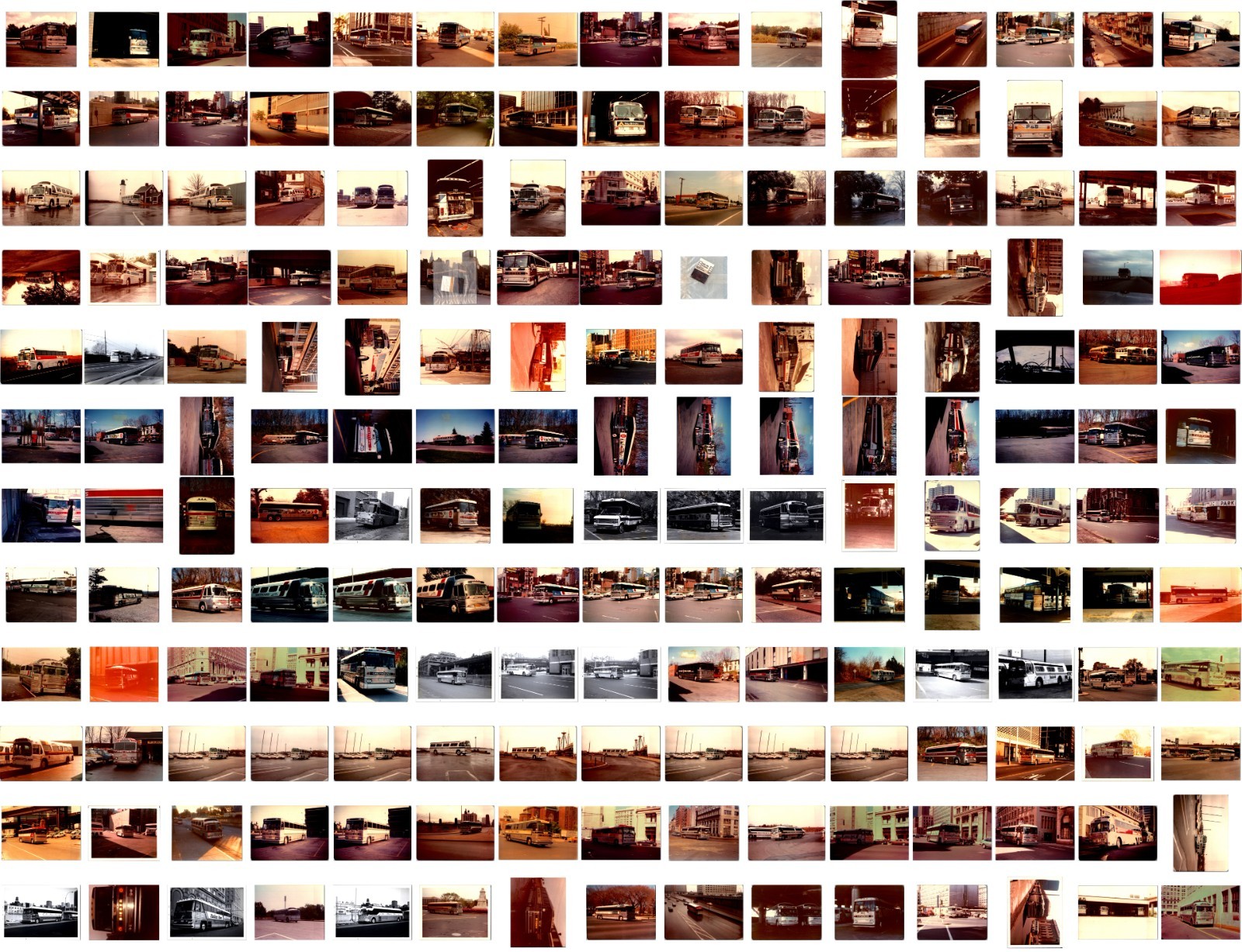 (LOT E) of 180 bus trolley photos 3.5″x5″ transportation color ARCHIVE