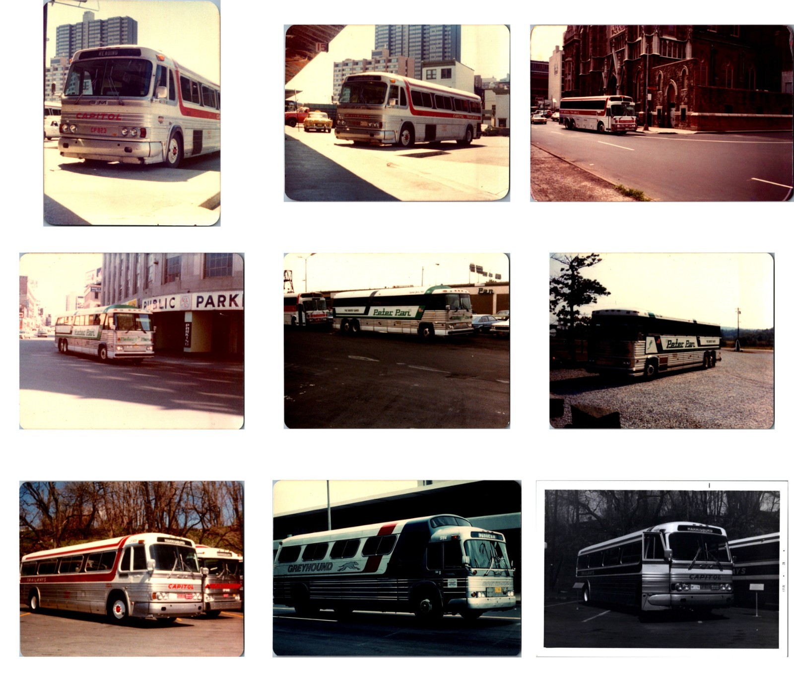 (LOT E) of 180 bus trolley photos 3.5″x5″ transportation color ARCHIVE