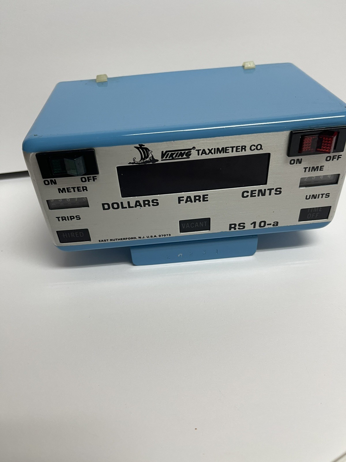Viking Taxi Meter RS 10-a 1980s Electric Cab Fare Taximeter