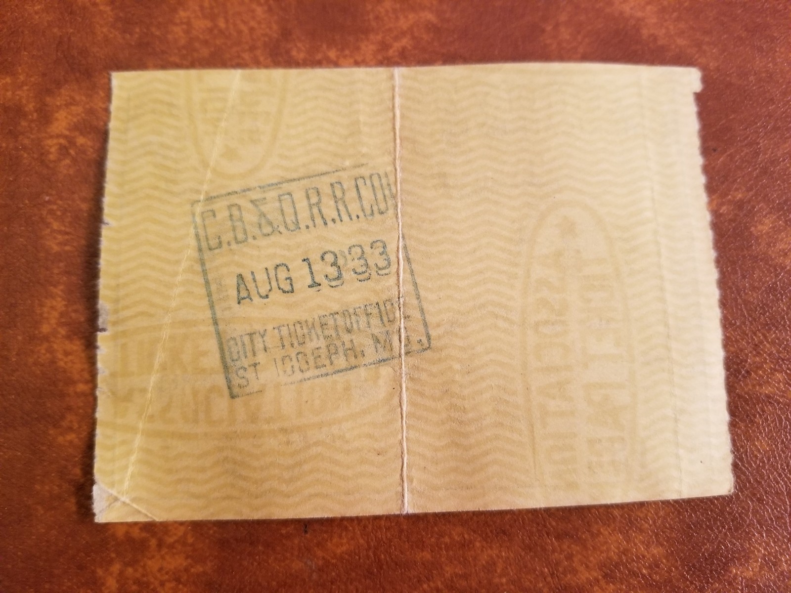 VINTAGE 1933 CHICAGO WORLD FAIR AMERICAN EXPRESS TRAVEL MOTOR COACH RECEIPT