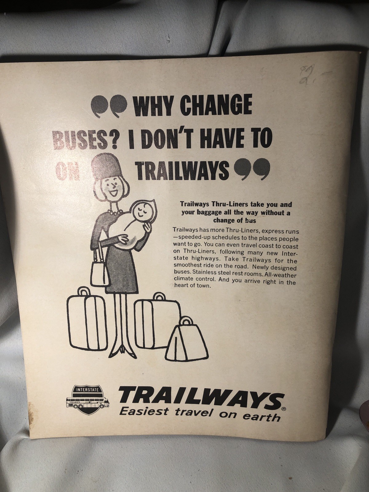 Trailways Eastern Time Tables August 1966 119 Page Book