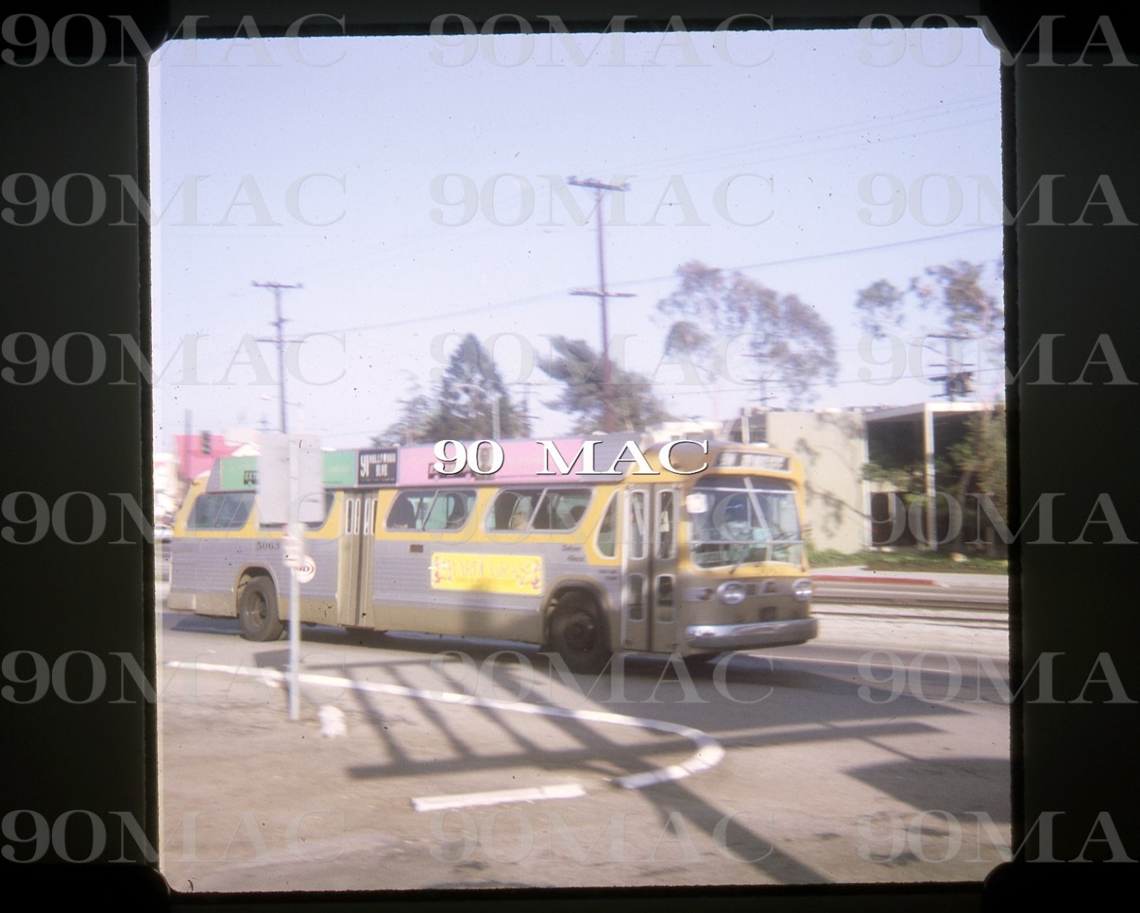 SCRTD-RTD. West Hollywood (CA). Original Slide 1974. BUS #5063.