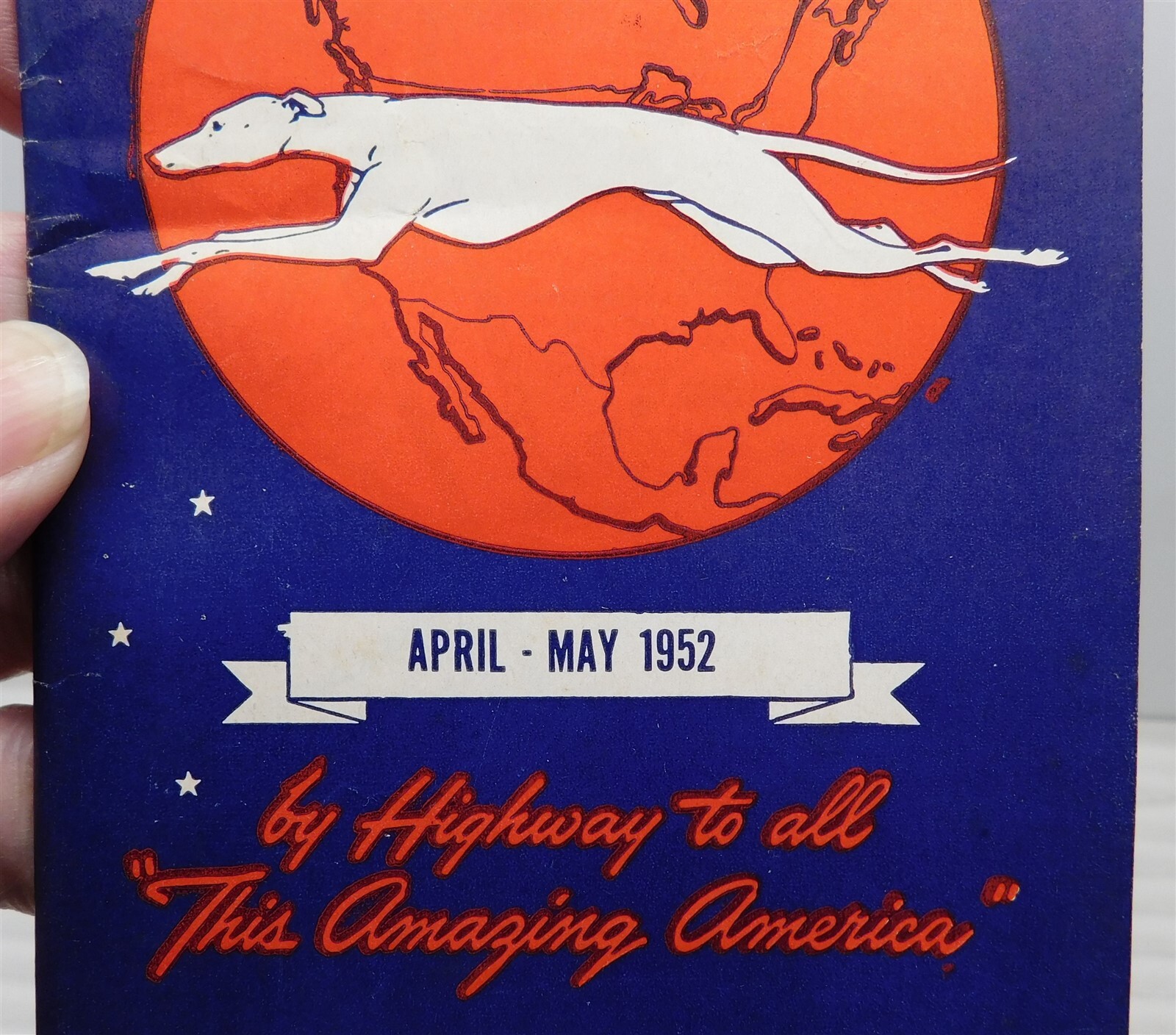 1952 Dixie Greyhound Bus Time Table Mid Atlantic Locations See Photos