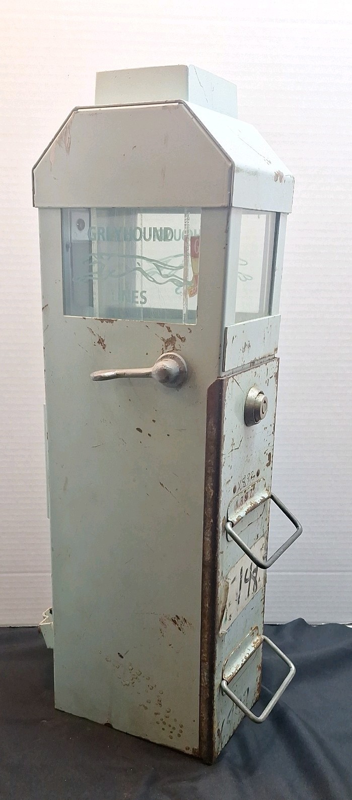 Vintage Greyhound Lines Coast To Coast Euclid Treasury Bus Fare Box With Keys