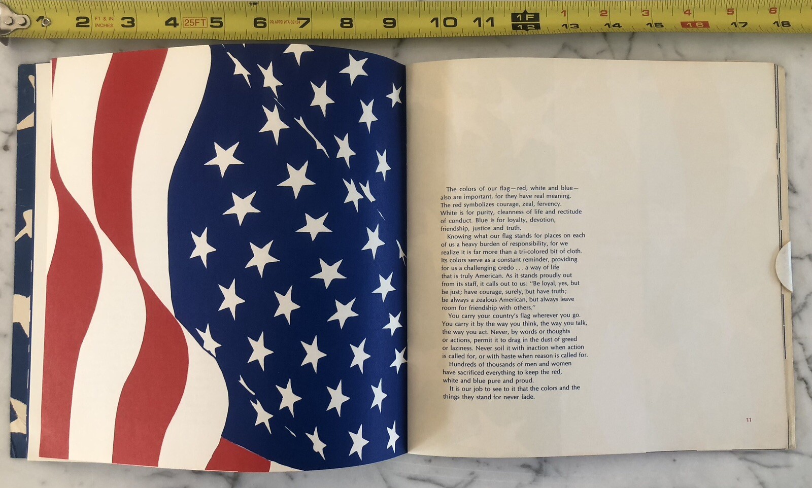 Rare Vintage 60’s Vegas Greyhound Bus USA Brochure Flag Patriot Veterans Book