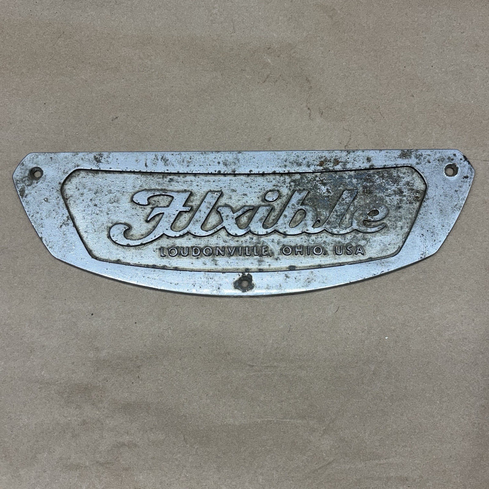 Flxible Transit Bus Emblem Badge Sign Vintage
