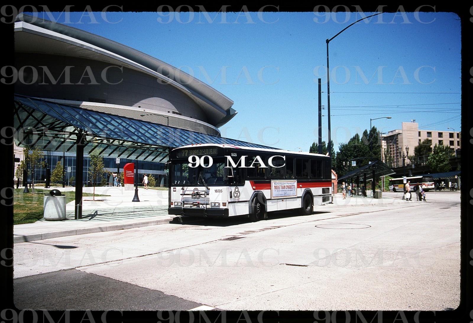 TRI-MET. GILLIG BUS #1605. Portland (OR). Original Slide 1996.