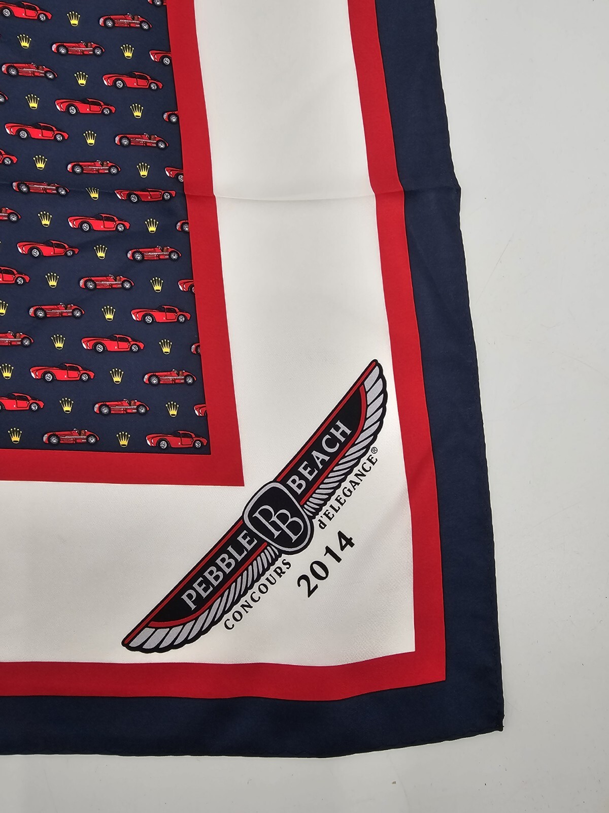 PEBBLE BEACH CONCOURS d’ELEGANCE 2014 CARS & ROLEX CROWNS SCARF