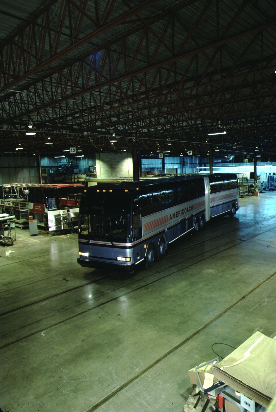 Prevost bus Kodachrome original Kodak slide