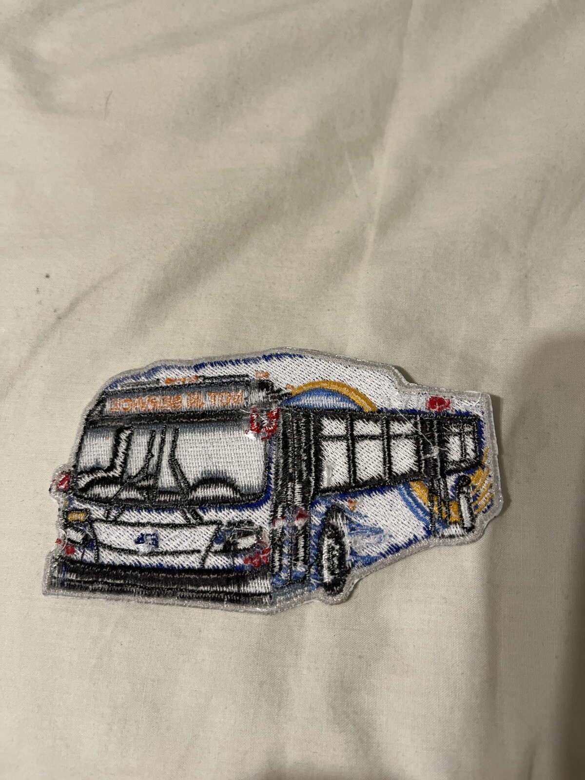 MTA NYCT State Color Small New flyer Patch.4 1 /2 Inches