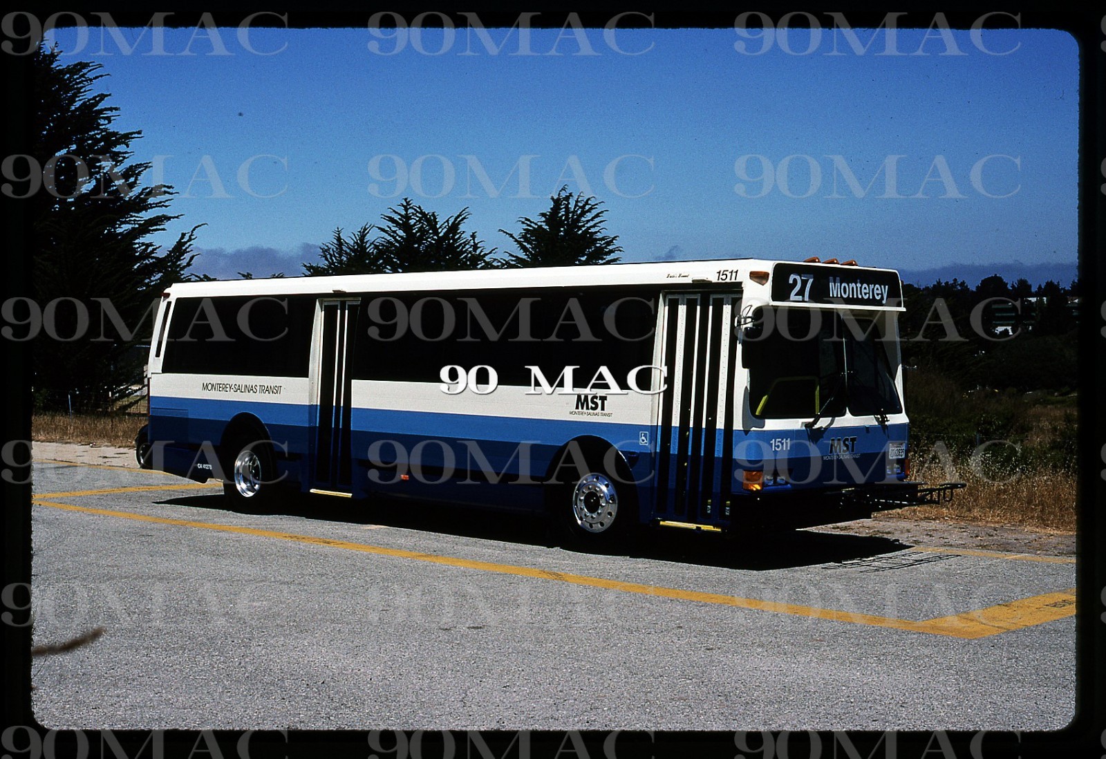 MST. FLXIBLE BUS #1511. Monterey (CA). Original Slide 1997. (G)