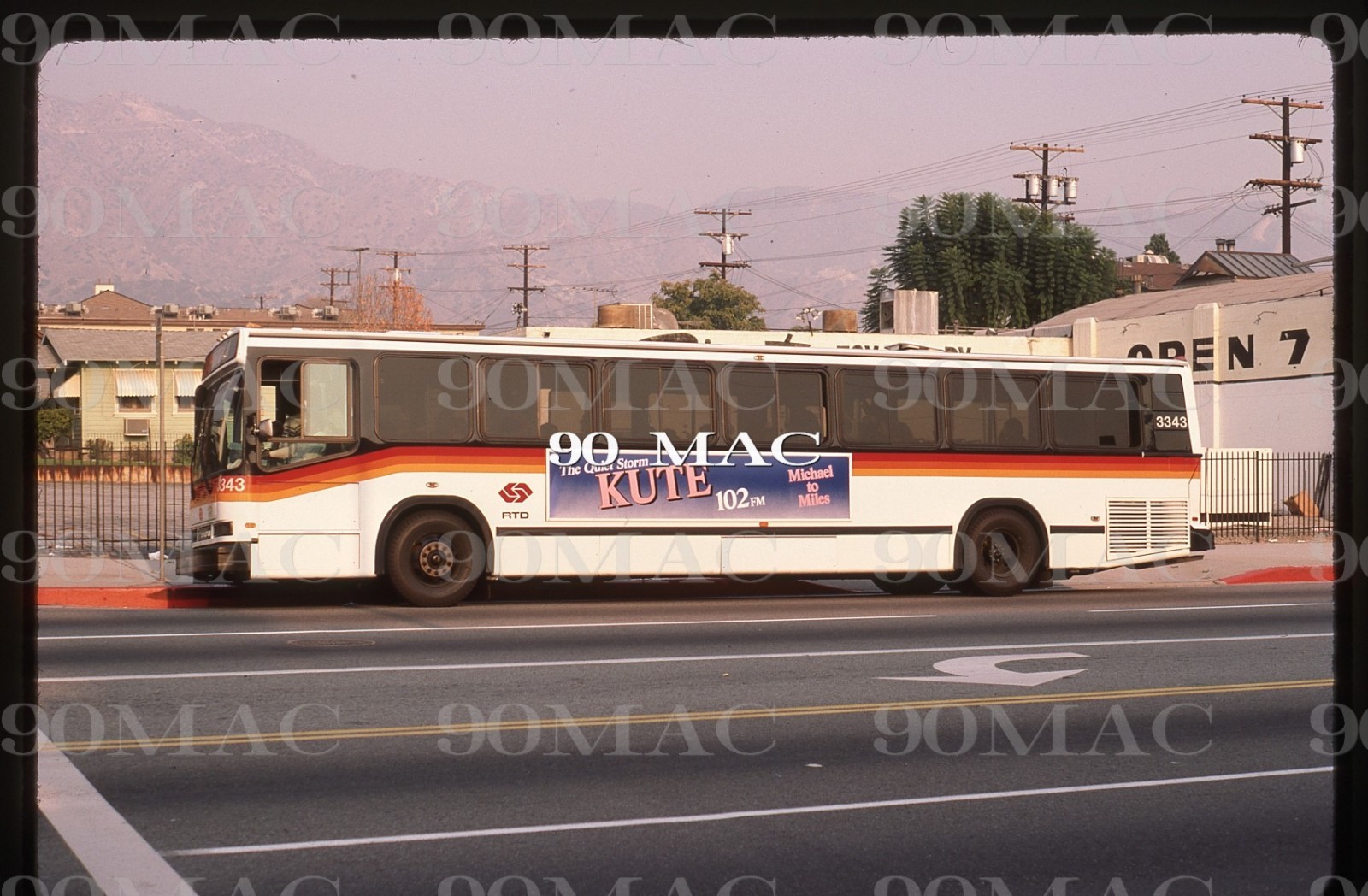 RTD-SCRTD. NEOPLAN BUS #3343. Los Angeles (CA). Original Slide 1984.