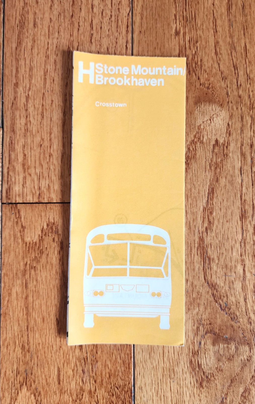 1978 MARTA BUS TIME TABLE SCHEDULE MAP ROUTE H ATLANTA GA
