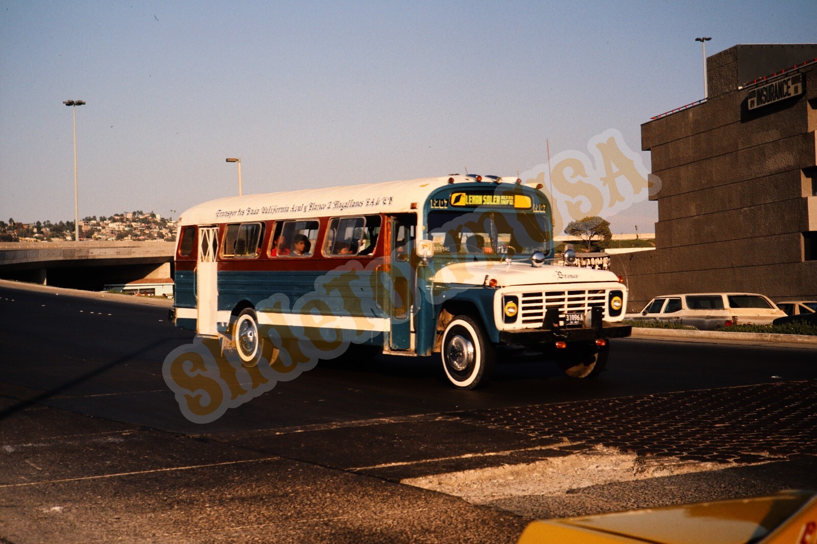 Vtg 1989 Bus Slide 1-207 Tijuana Mexico X4A137