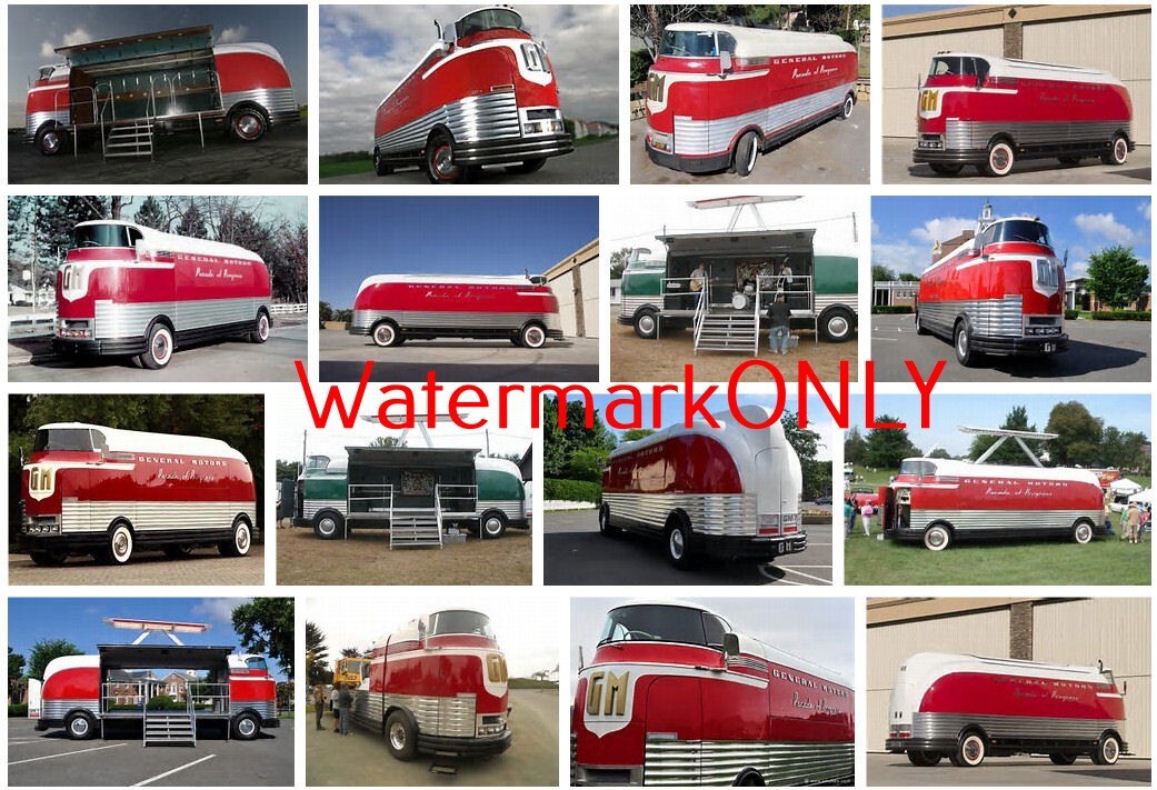1950’s GM “Future Liner” “Parade of Progress” Custom Concept Bus PHOTO! #(9b)