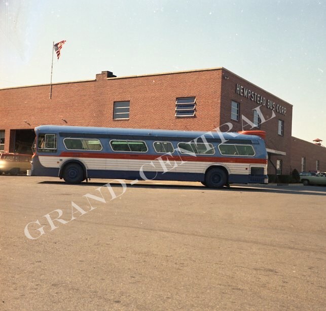 ORIGINAL 1980’s MSBA LONG ISLAND BUS NEGATIVE #713 HEMPSTEAD L.I. NY NYC BUS –