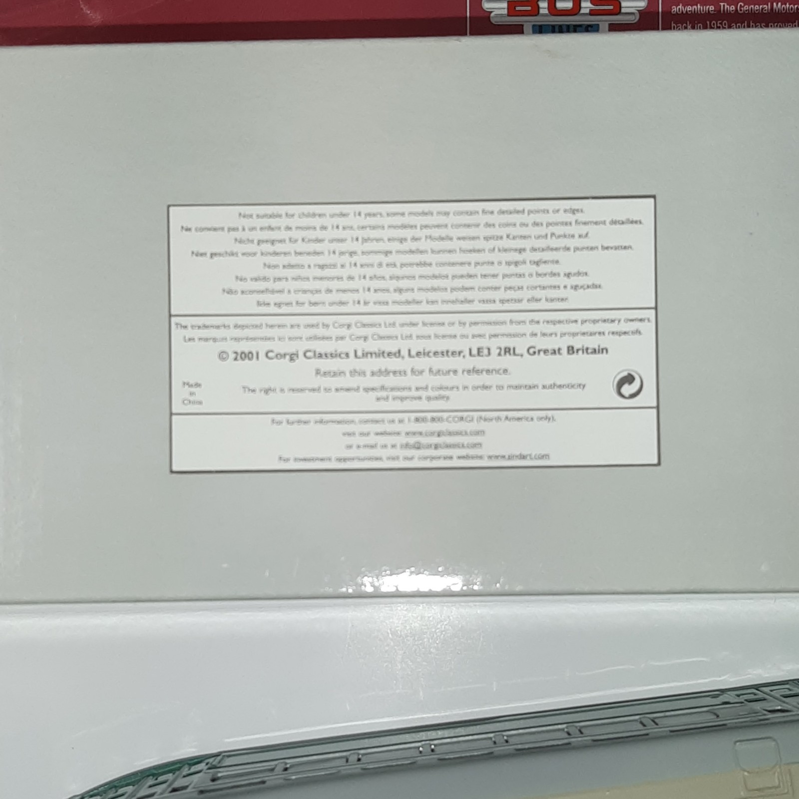 Corgi Limited Edition PCC Streetcar Capital Transit 1:50 Scale 2001