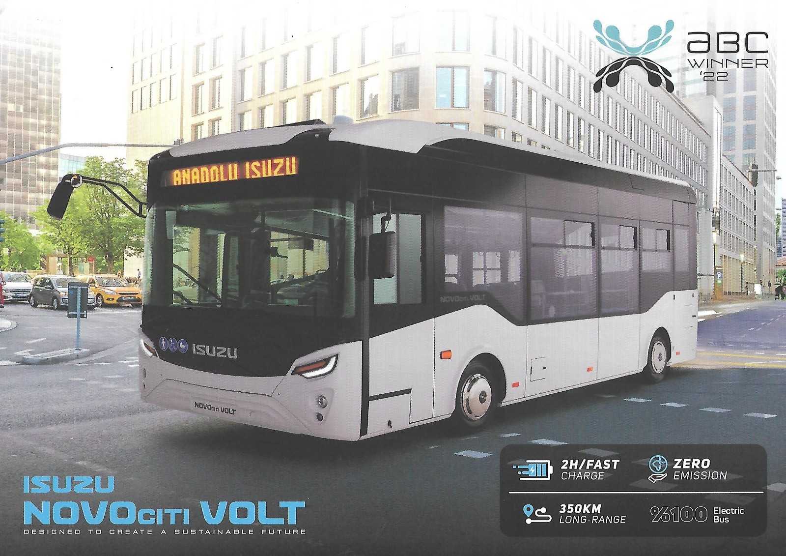 Bus Data Sheet – Anadolu Isuzu – NOVOciti Volt Electric – 2021 Brochure (BU250)