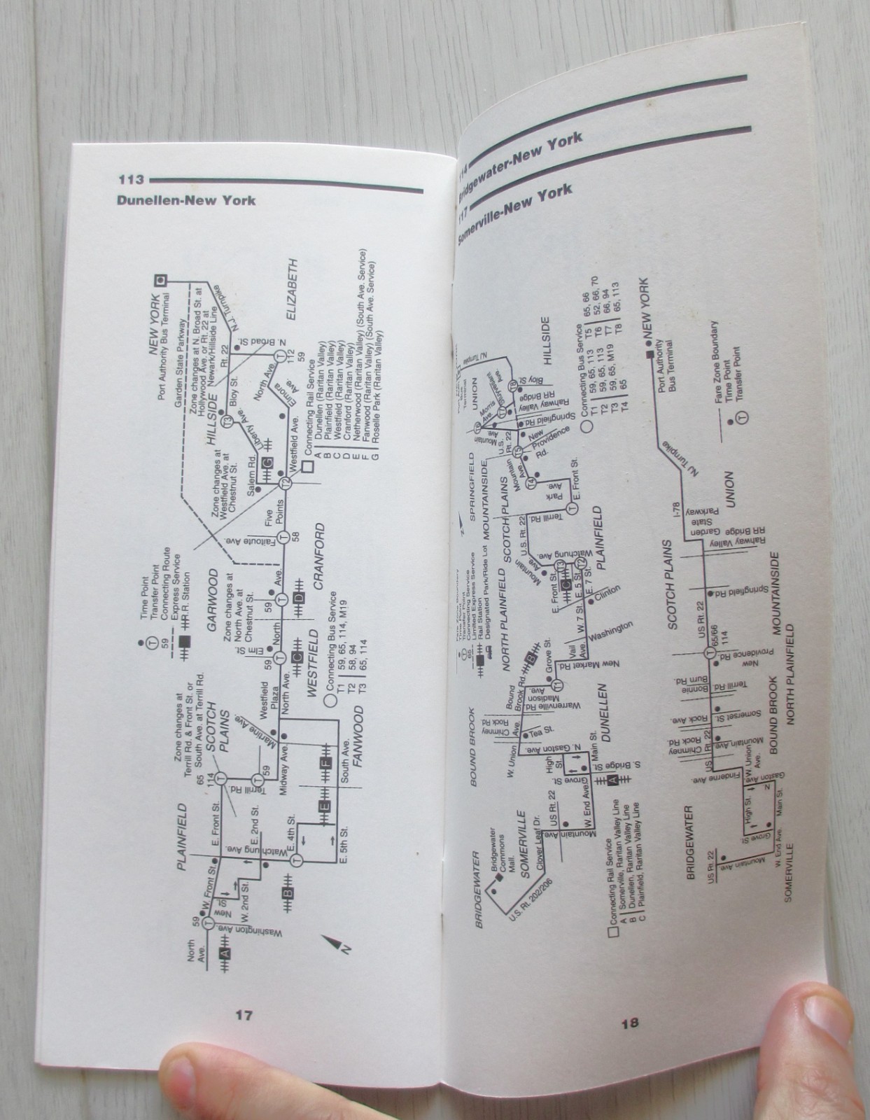 Vintage October 1997 New Jersey Transit NJT Alternate Bus Service Guide Map Book