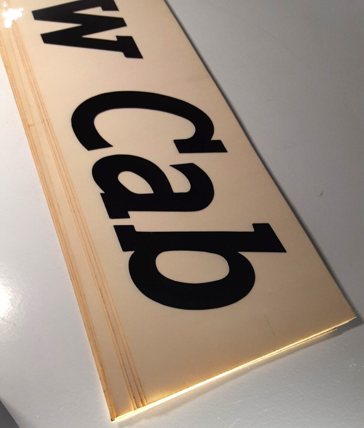Yellow Cab Driver Taxicab Door Sign Sticker Decal Original Vintage Unused NOS T1