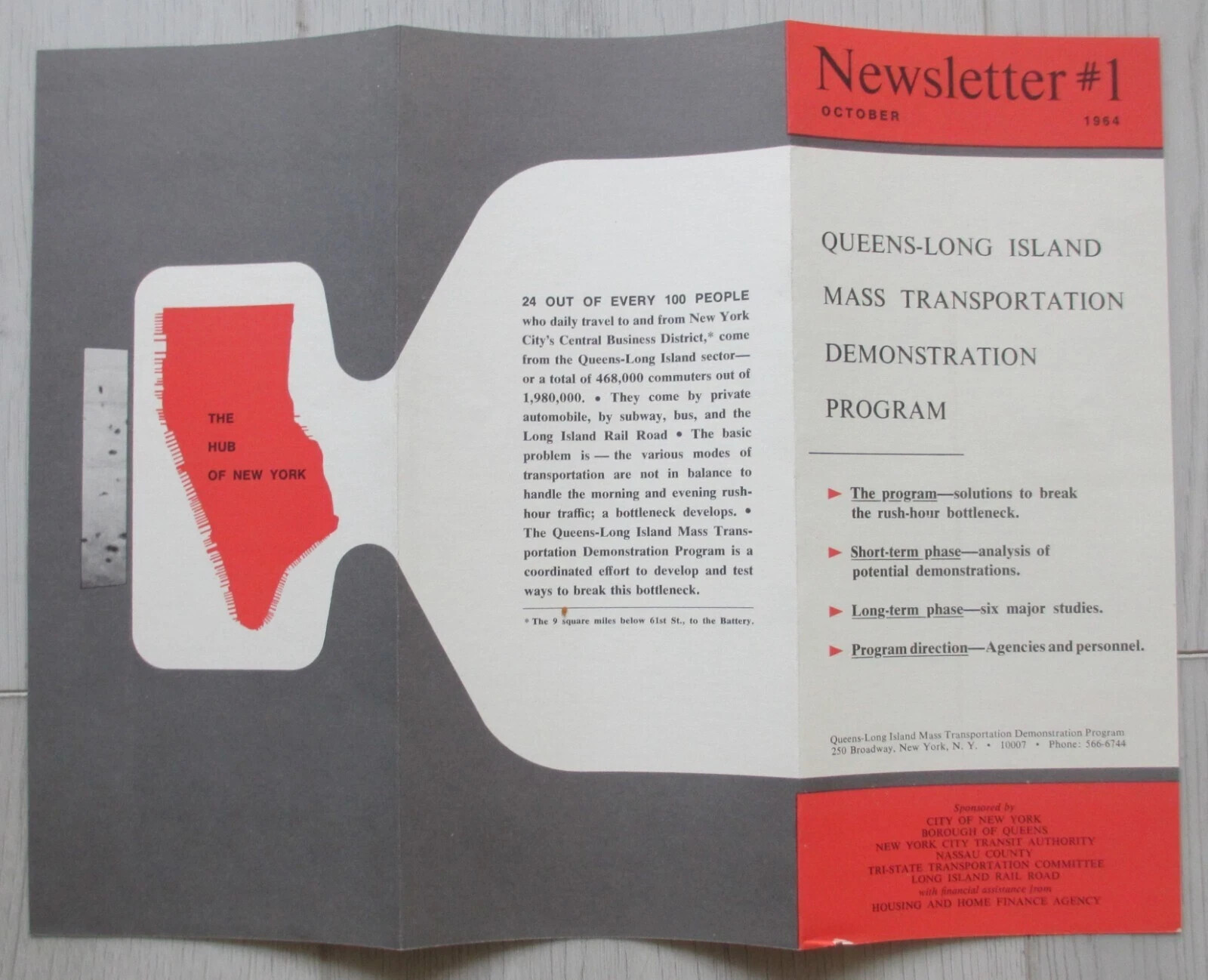 Vintage 1965 City of New York Queens Long Island Shuttle Bus Proposal Book