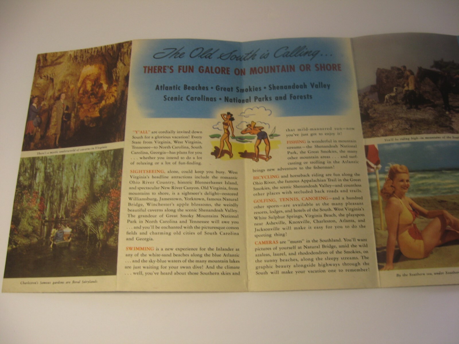 Greyhound Brochure Southland Virginia Tennessee Carolina Georgia