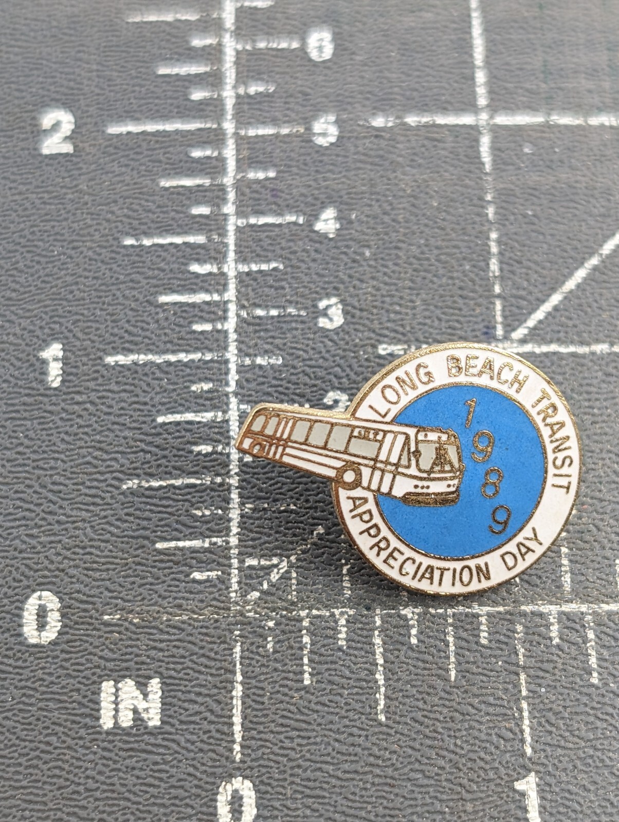 Long Beach Transit Appreciation Day 1989 CA City Bus Public Transportation Pin