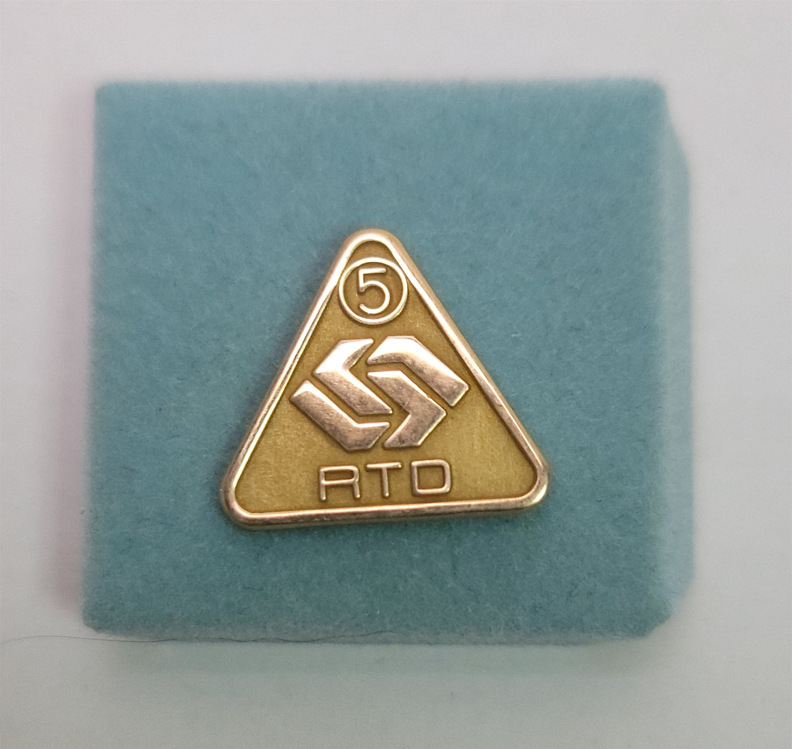Vintage Los Angeles Rapid Transit District (RTD) Employee 5 Year Pin 10k