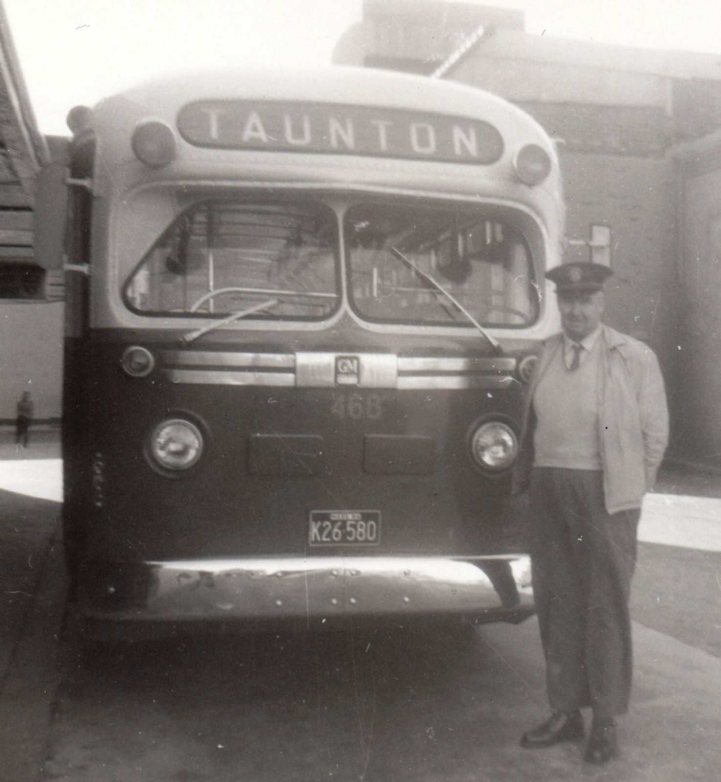 Vintage Bus Photo Taunton MA GM Coach Driver 1964 Transit Howland