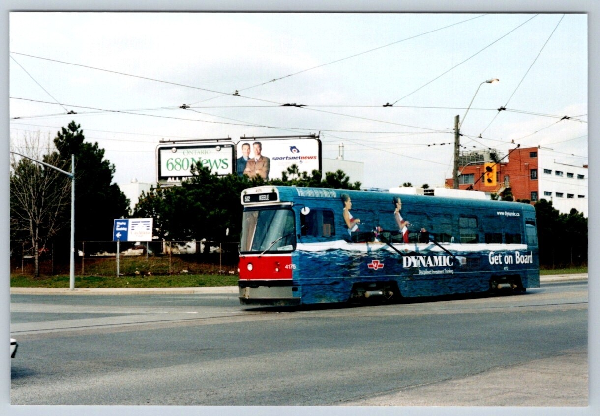 TTC Streetcar 4175 ‘Dynamic’ Wrap St Clair Loop West Toronto, Kodak 4×6 Print #2