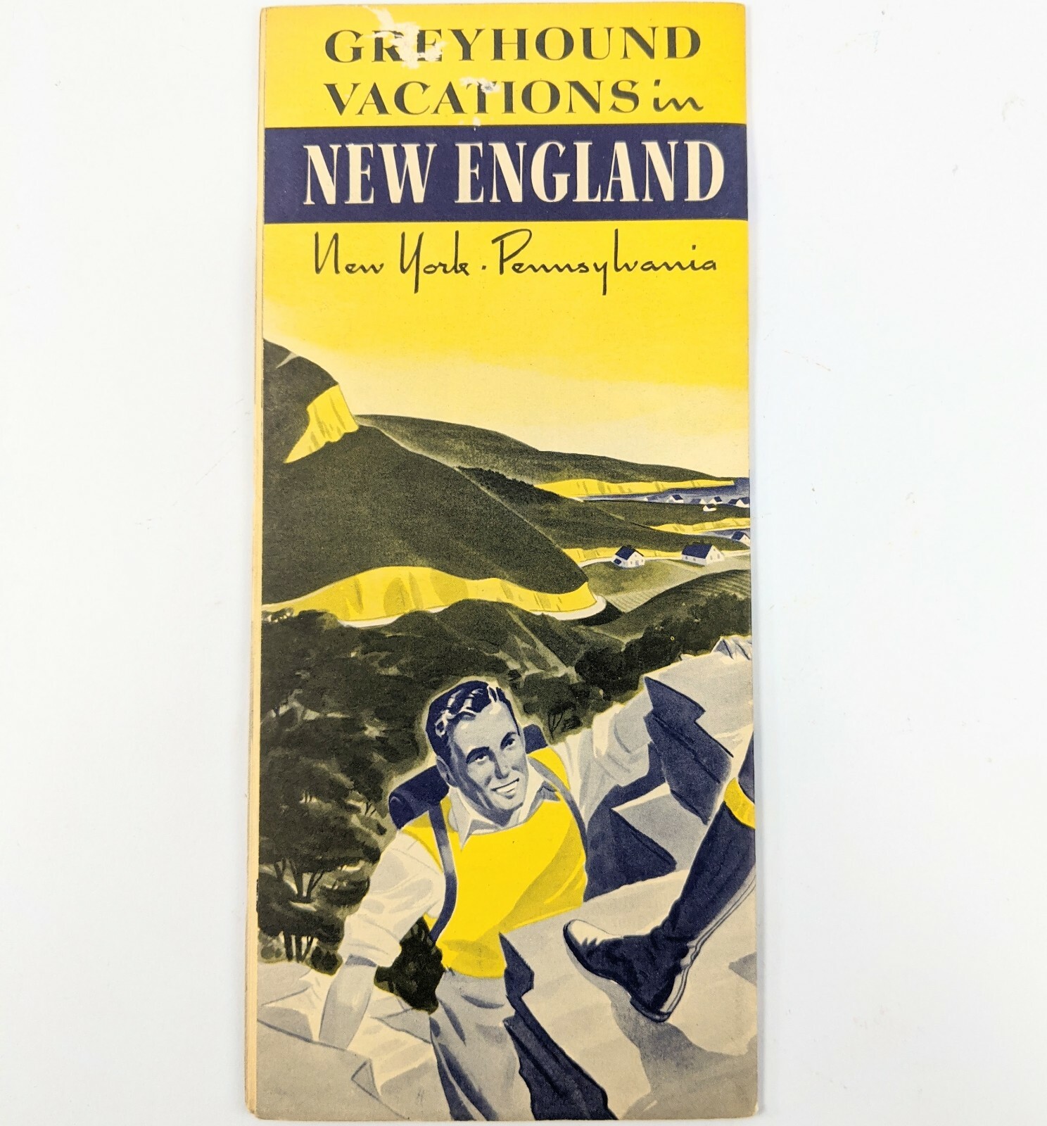 Greyhound Vacations New England New York Pennsylvania 1939 Travel Brochure